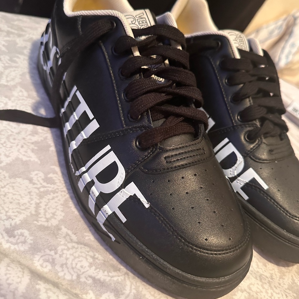 Versace Jeans Couture Logo-printed leather sneakers - Picture 7 of 7